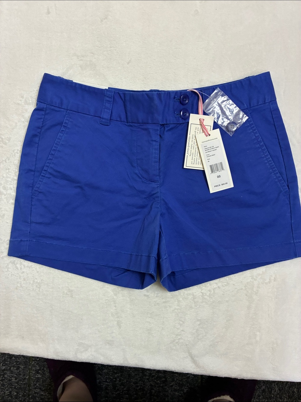 Vineyard Vines Dayboat Short Women’s Size 00 Royal Blue NWT